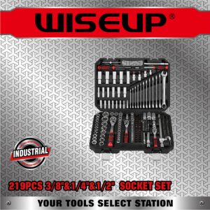 219PCS 3/8"&1/4"&1/2" JUEGO DE DADOS