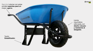 CARRETILLAS AZUL ACERO (80L)