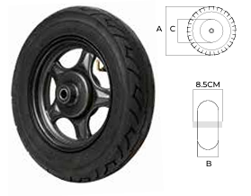 LLANTA COMPLETA  PARA MOTOCICLETA 17"
