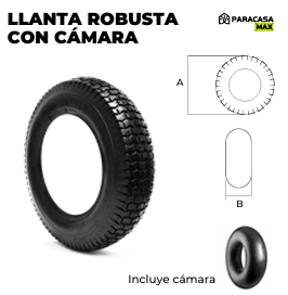 LLANTA ROBUSTA  CON CÁMARA