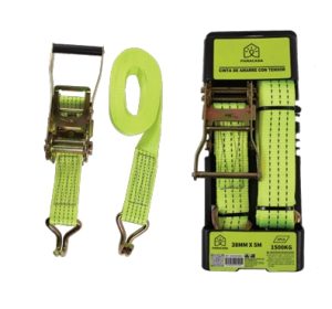 CINTA DE AMARRE  CON TENSOR 8M (38 MM) 1" 1/2